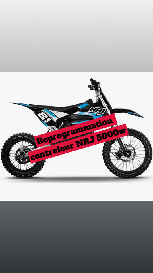 Reprogrammation controleur moto NRJ 5000w 72V E-Moto Boost
